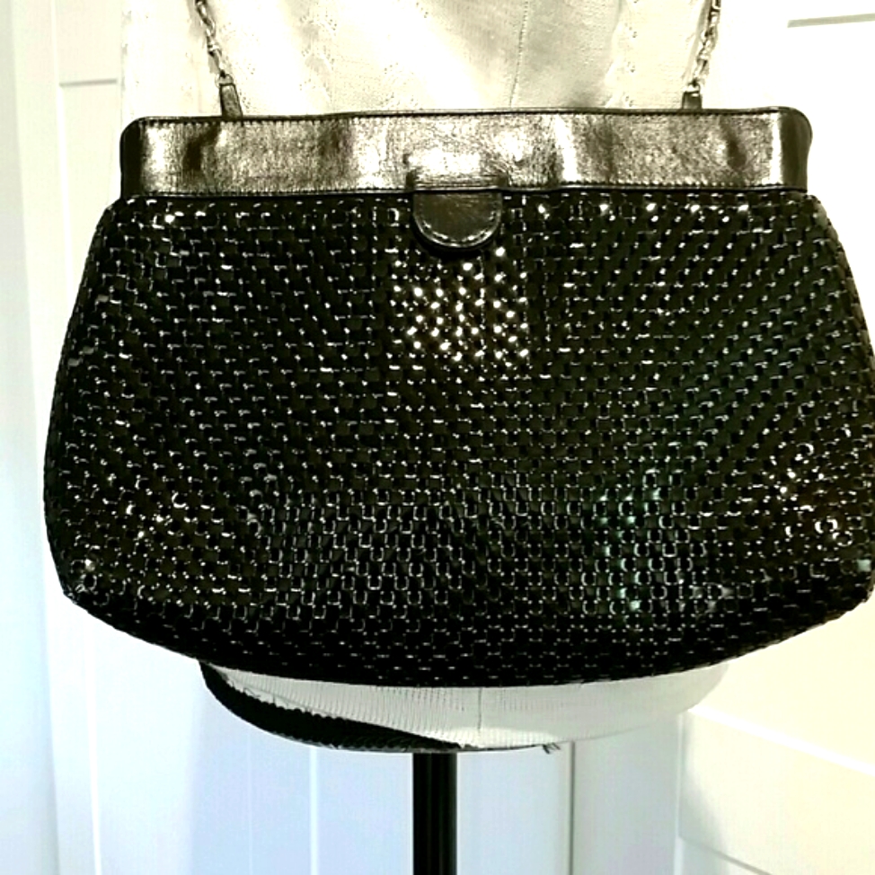 Very Rare Vintage Whiting Davis Crossbody/Clutch